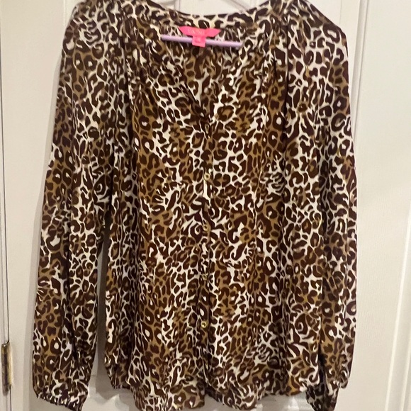 Lilly Pulitzer Tops - Lilly Pulitzer Elsa silk top